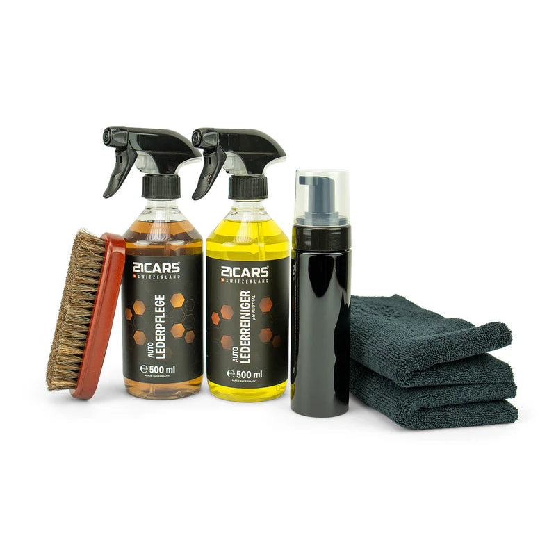 Auto Leder Reinigung und Pflege Set