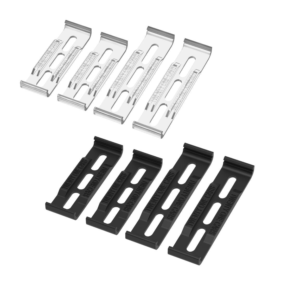 Support de plaque d'immatriculation interchangeable à clic | Format long