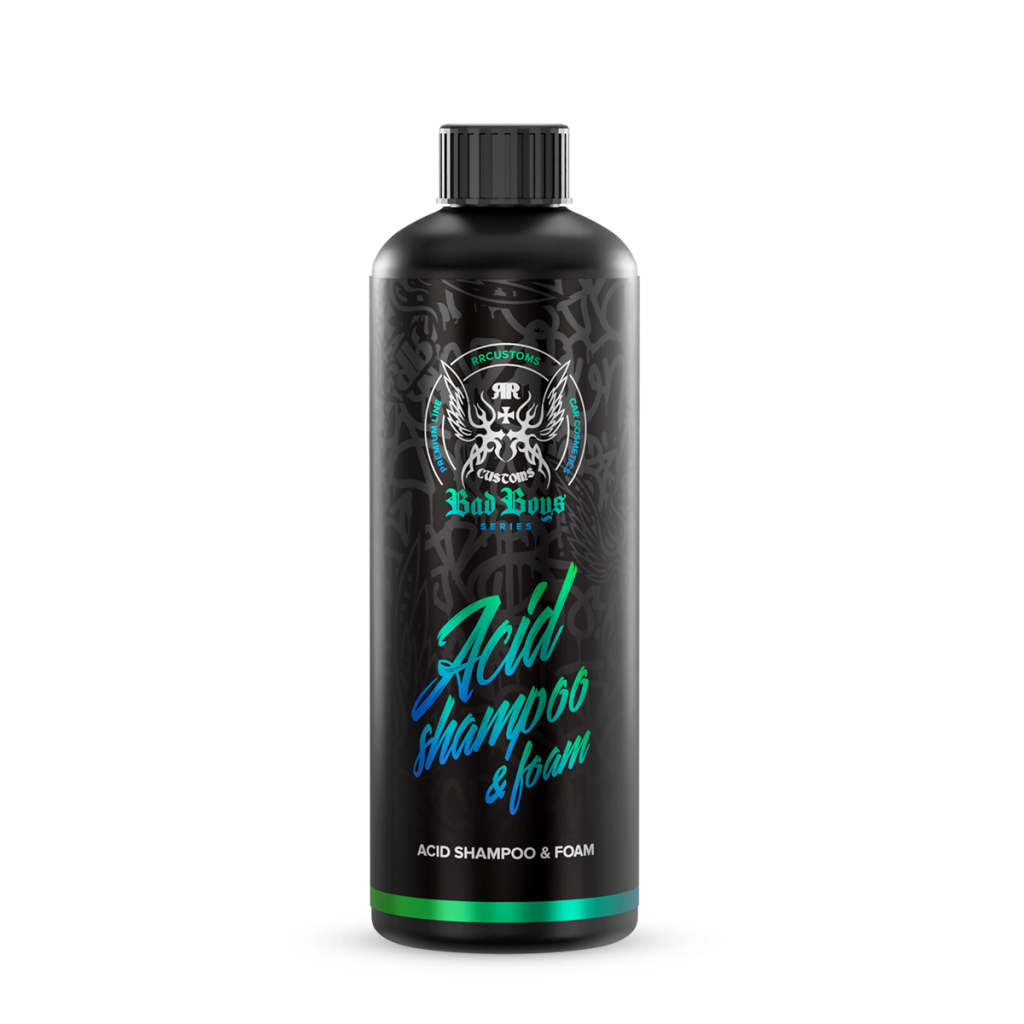 Shampoing et mousse acides