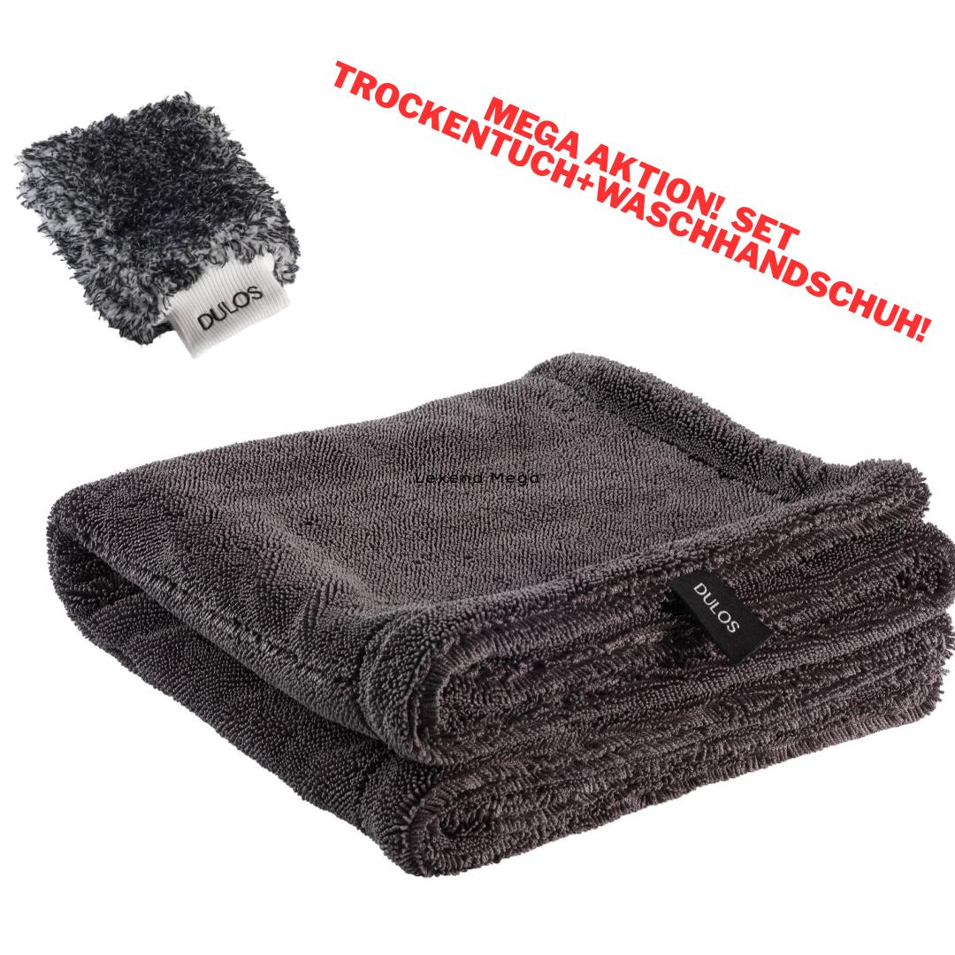 Trockentuch 1600GSM + Waschhandschuh DULOS