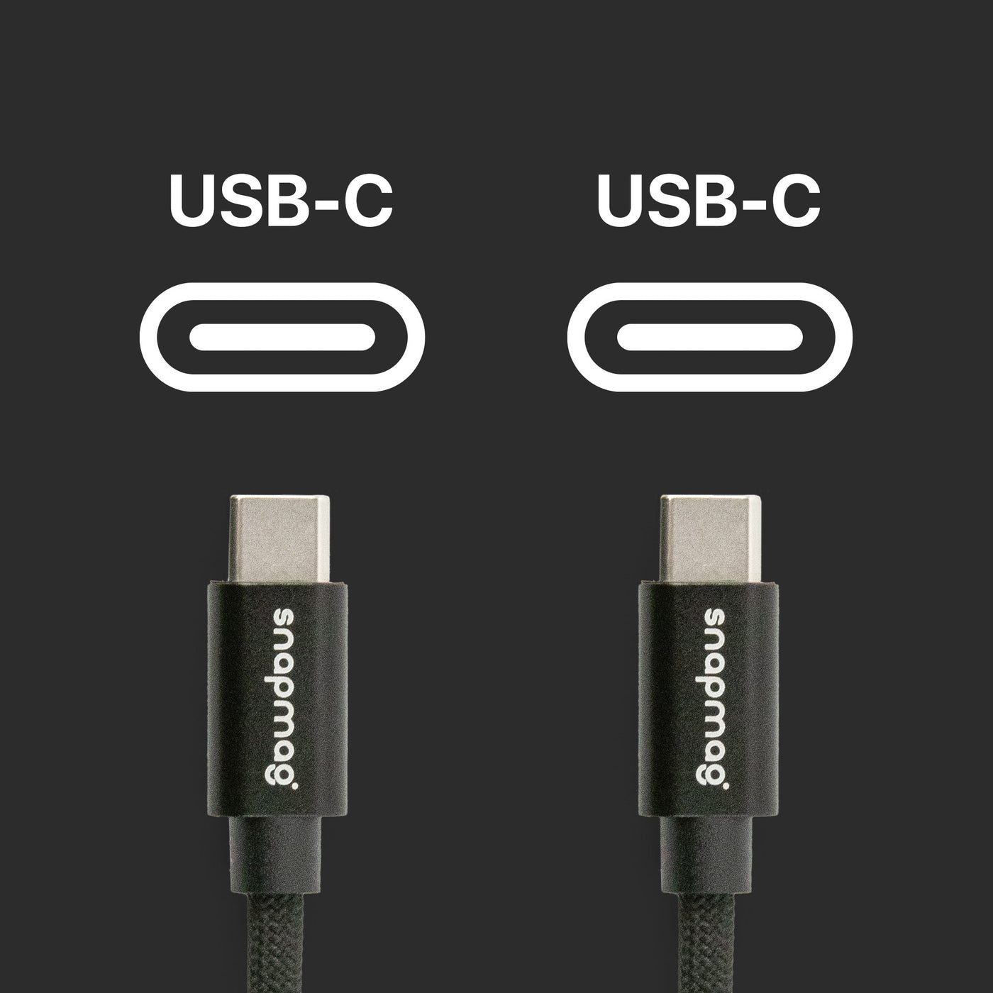 USB-C vers C | iPhone 15, Android | Tous les appareils de type C | 1,5 m | ÉDITION NOIRE