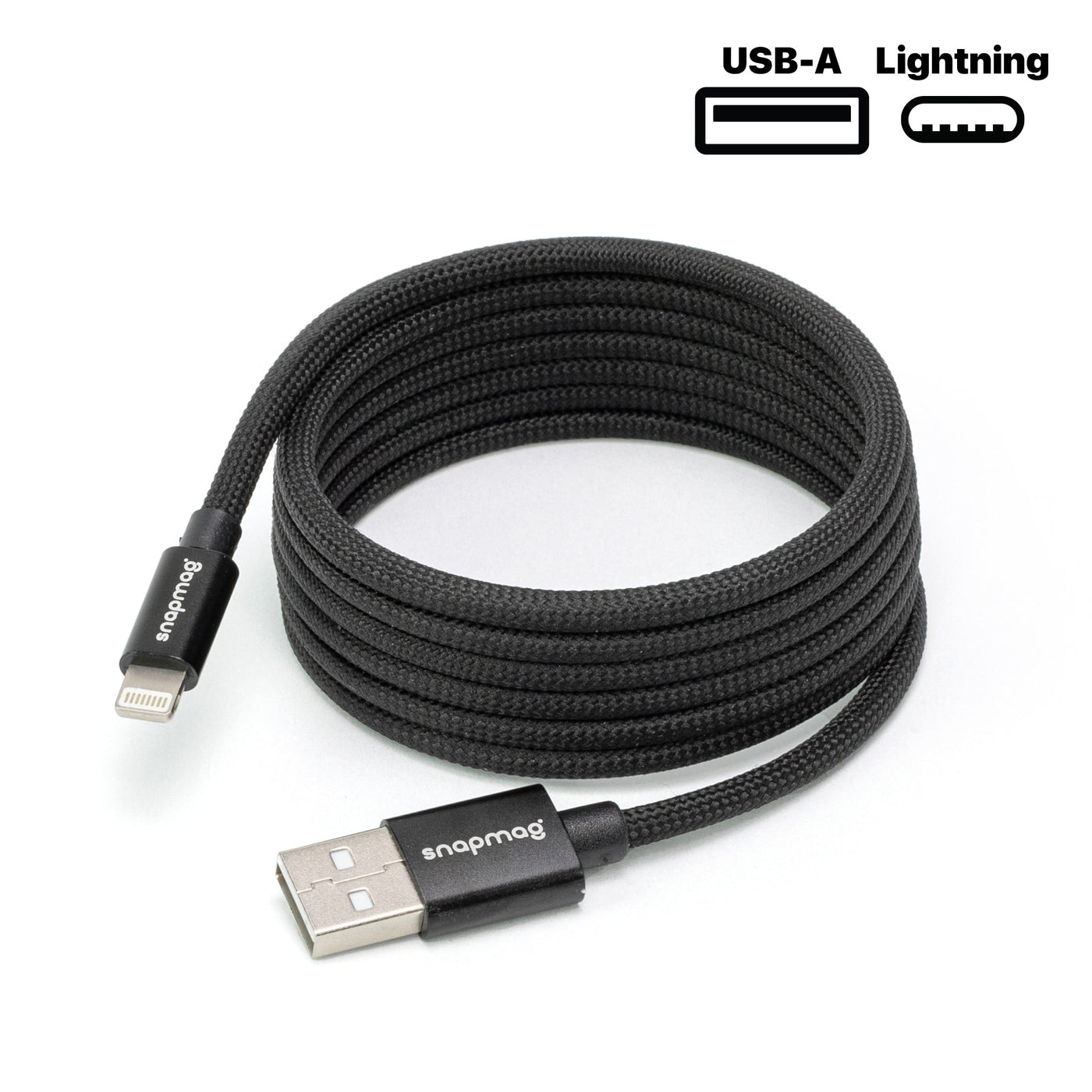 USB-A vers Lightning | Tous les appareils Apple Lightning | 1,5 m | ÉDITION NOIRE