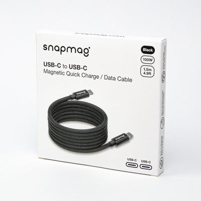 USB-C vers C | iPhone 15, Android | Tous les appareils de type C | 1,5 m | ÉDITION NOIRE