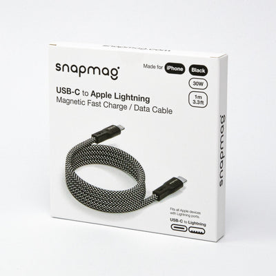 Cabo USB-C magnético de alta velocidade - Lightning 1,0 m | Até iPhone 14 - snapmag